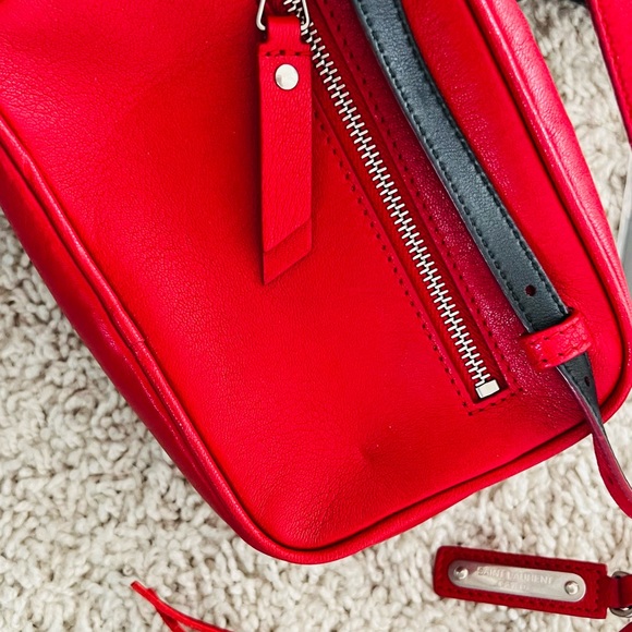 Saint Laurent Red Crossbody Bag - Picture 6 of 14